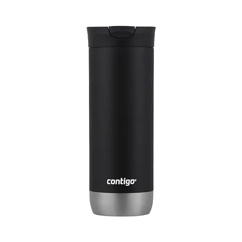 Contigo Huron travel mug in licorice with double-wall insulation