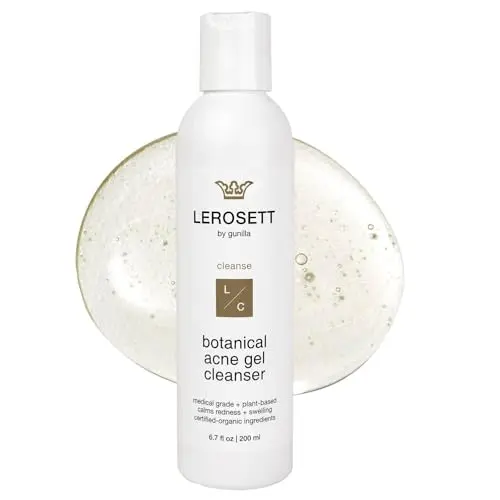 LEROSETT Botanical Acne Cleanser with aloe and salicylic acid
