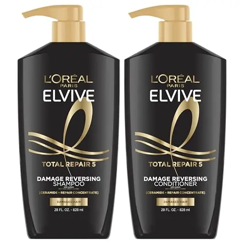 L'Oreal Paris Elvive Total Repair 5 shampoo and conditioner set for damaged hair