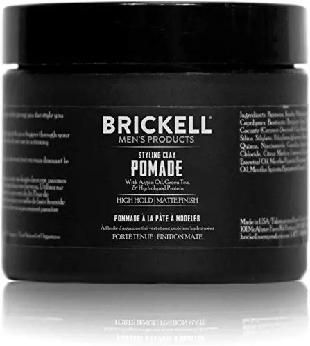 Brickell Men's Products Hair Styling Clay Pomade