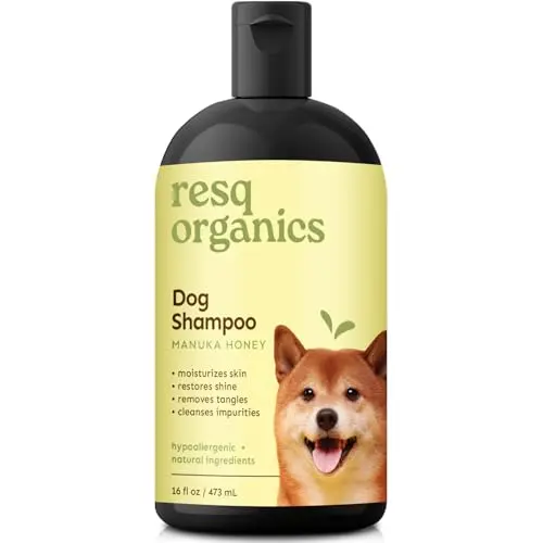 ResQ Organics Hypoallergenic Dog Shampoo with aloe and manuka honey