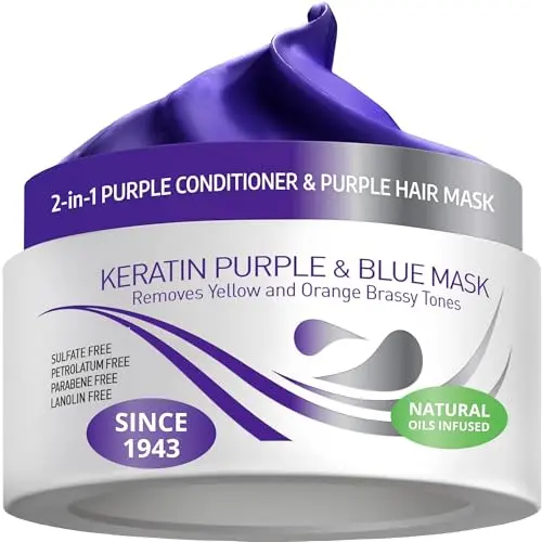 VITAMINS Keratin Purple Hair Mask for blonde and silver hair