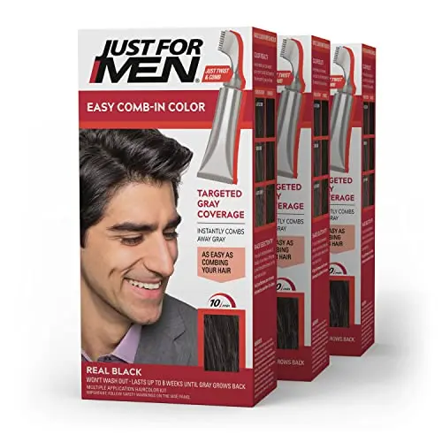 Just For Men Easy Comb-In Color Real Black hair dye