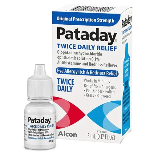 Pataday Twice Daily Relief eye drops for allergy itch