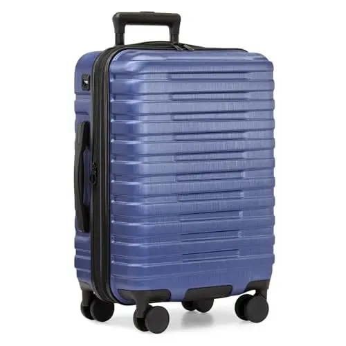 U.S. Traveler Boren polycarbonate hardside suitcase in navy