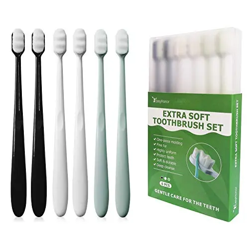 EasyHonor extra soft manual toothbrush with micro bristles
