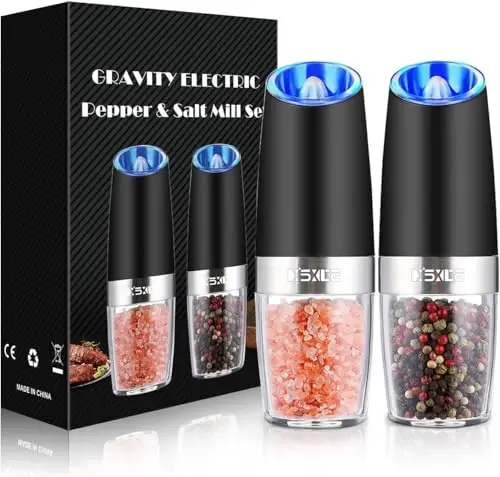 XINXU gravity electric pepper and salt grinder set