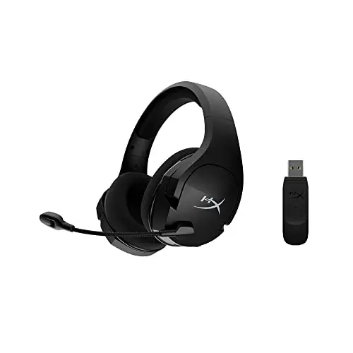 HyperX Cloud Stinger Core wireless gaming headset in black with adjustable sliders