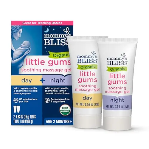 Mommy's Bliss organic little gums soothing massage gel tubes