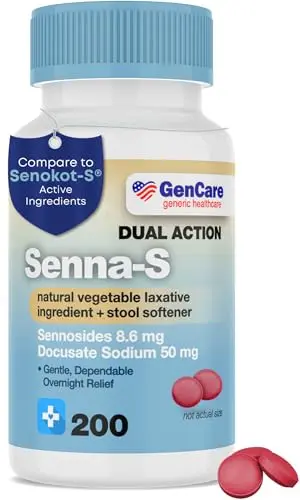 GenCare Senna-S natural vegetable laxative tablets in a value pack