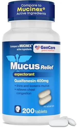 GenCare Mucus Relief guaifenesin tablets