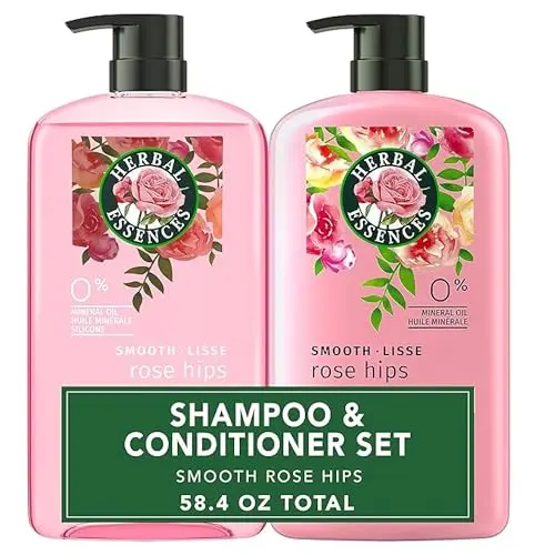 Herbal Essences Smooth Collection Shampoo and Conditioner bottles