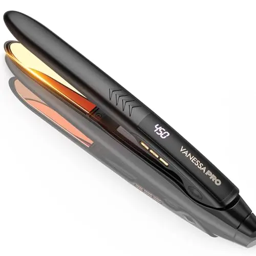 VANESSA PRO titanium flat iron with argan oil infusion