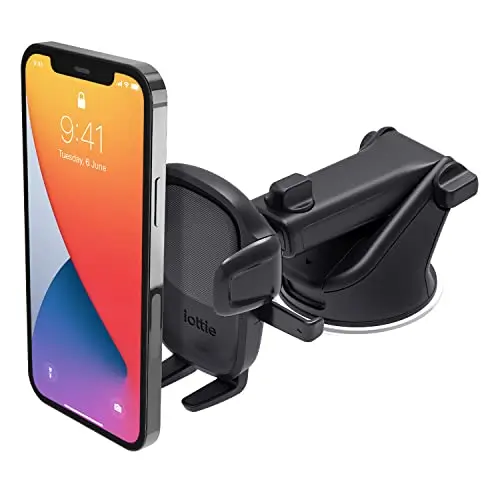 iOttie Easy One Touch car phone mount with telescopic arm and suction base