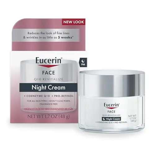 Eucerin Q10 Anti-Wrinkle Night Cream jar
