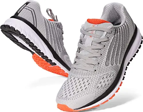 Joomra Whitin men's running sneakers in grey knit design