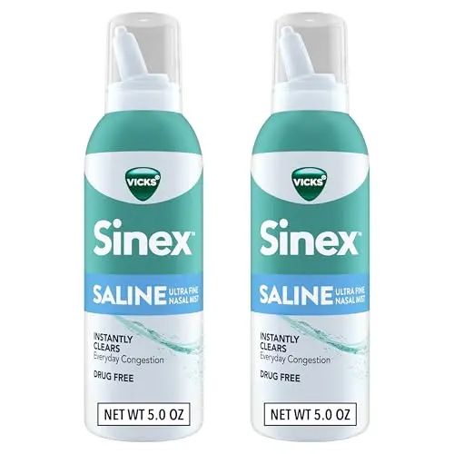 Vicks Sinex SALINE Nasal Spray drug-free bottle