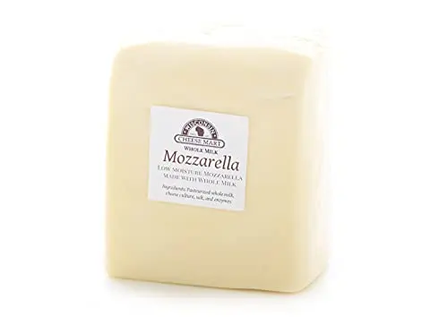 Wisconsin Cheese Mart low moisture whole milk mozzarella cheese block for pizza