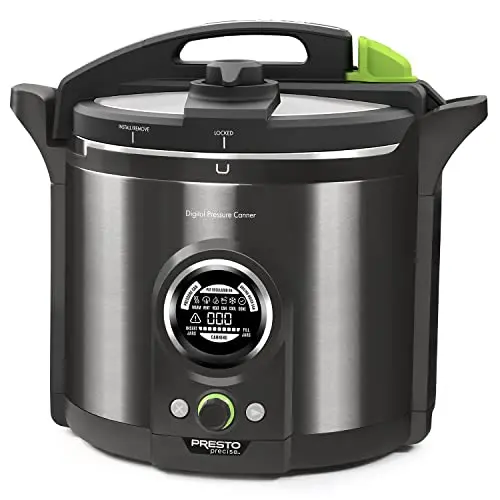 Presto 02144 digital electric pressure canner in black stainless