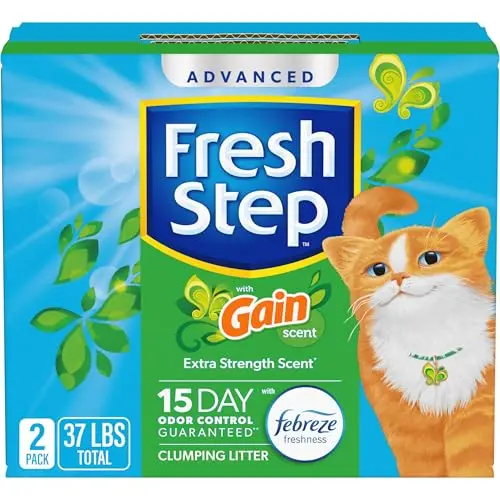Fresh Step Advanced clumping litter with Gain scent for odor fighting