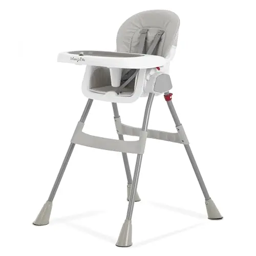 Dream On Me portable 2-in-1 high chair in gray