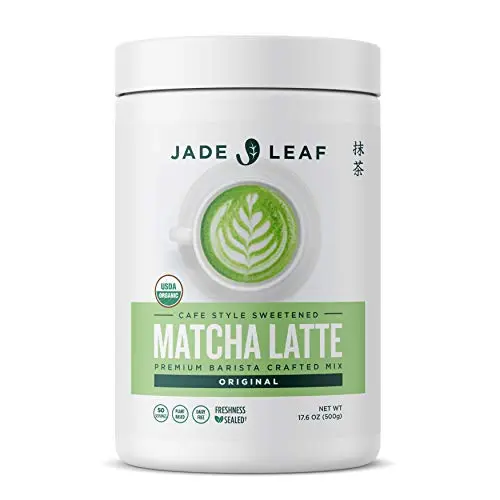 Jade Leaf Organic Cafe Style Sweetened Matcha Latte Powder