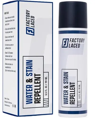 FACTORY LACED white shoe protector spray for light-colored footwear