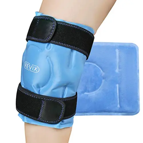 REVIX knee ice pack wrap with adjustable straps