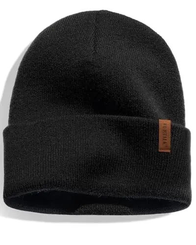 FURTALK unisex cuffed thick knitted beanie in various colors