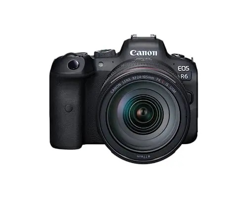 Canon EOS R6 camera with RF24-105mm f/4 lens for wedding photography