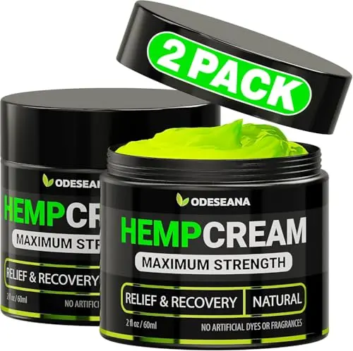 Odeseana hemp cream two-pack for joint and muscle pain