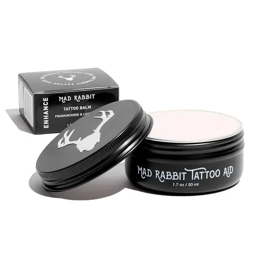 Mad Rabbit tattoo balm and aftercare cream jar