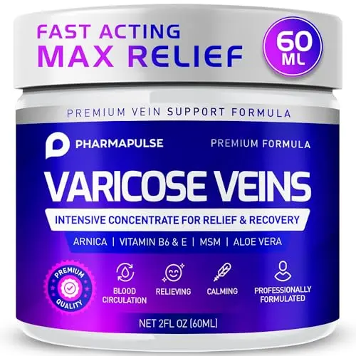 Pharmapulse varicose veins cream bottle