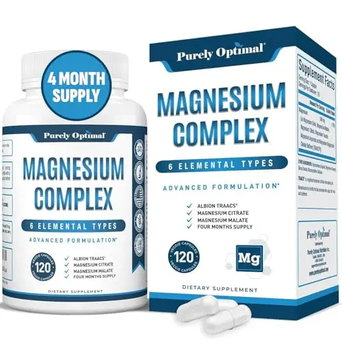 Purely Optimal Magnesium Complex supplement bottle
