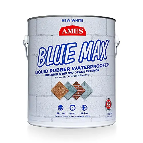 AMES Blue Max liquid rubber waterproofer coating basement wall