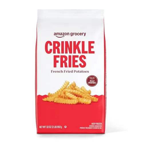 Amazon Grocery crinkle fries fresh from air fryer