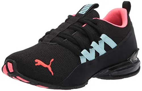 PUMA women's cross training sneaker with textile woven upper and EVA heel pod