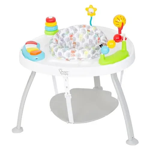 Smart Steps Bounce N' Play Activity Center in Woodland Walk design