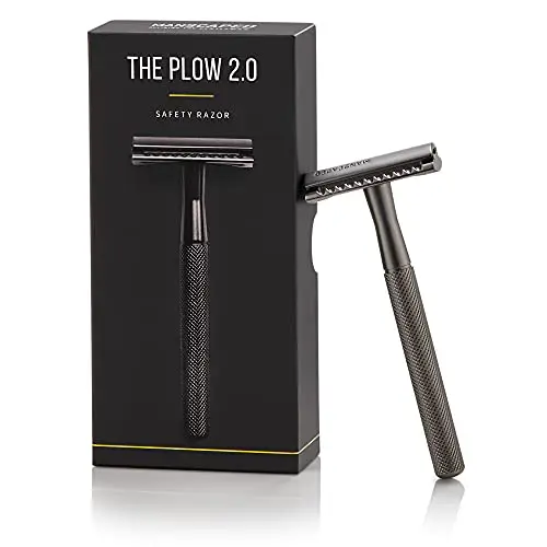 MANSCAPED The Plow 2.0 premium single blade safety razor