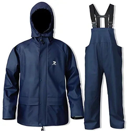Rain suits for men waterproof jacket and pants set