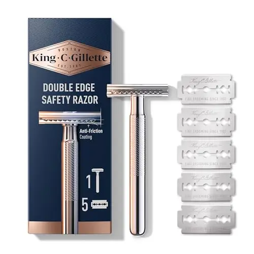 King C. Gillette safety razor with chrome plated handle