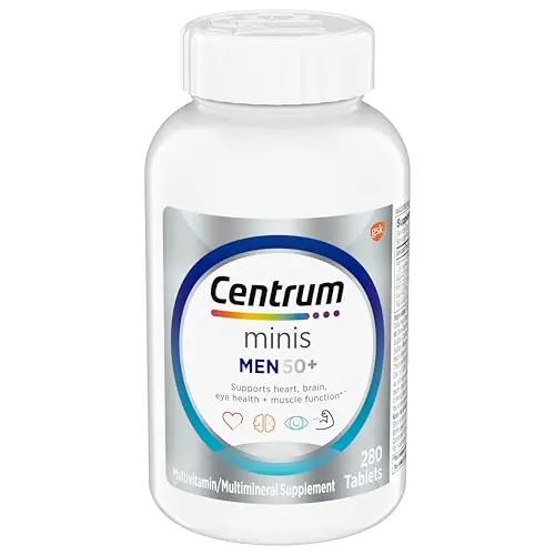 Centrum Minis Silver multivitamin bottle with smaller tablets