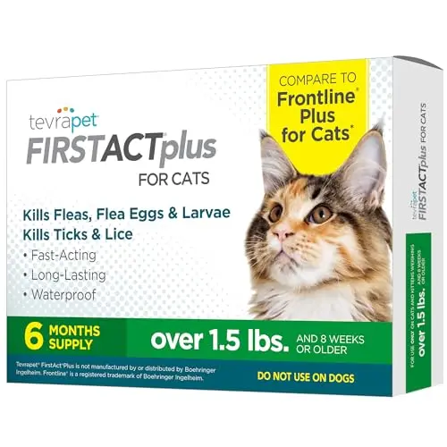 TevraPet FirstAct Plus flea and tick drops for cats