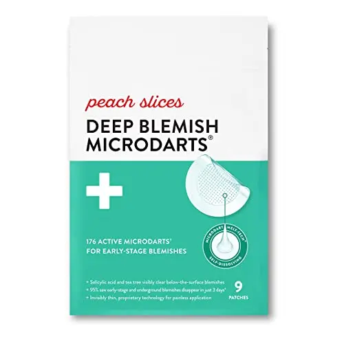 Peach Slices microdart pimple patches for deep blemishes