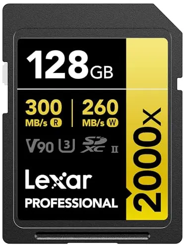 Lexar Professional 2000x SD card with 300MB/s speeds