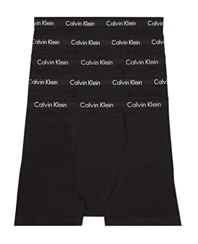 Calvin Klein men's cotton stretch boxer briefs with logo waistband
