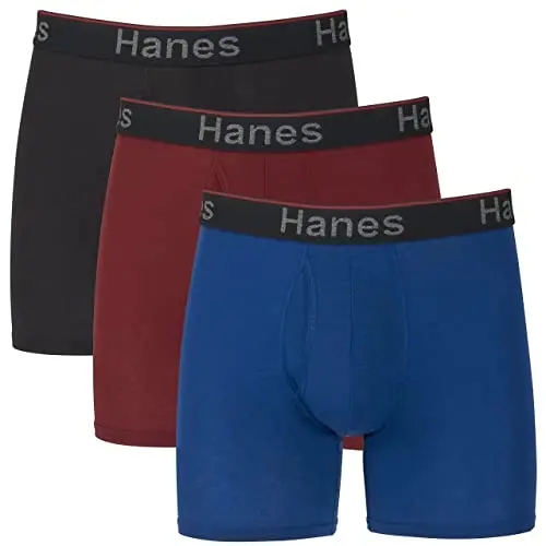 Hanes Total Support Pouch men's boxer briefs for ball support and anti-chafing