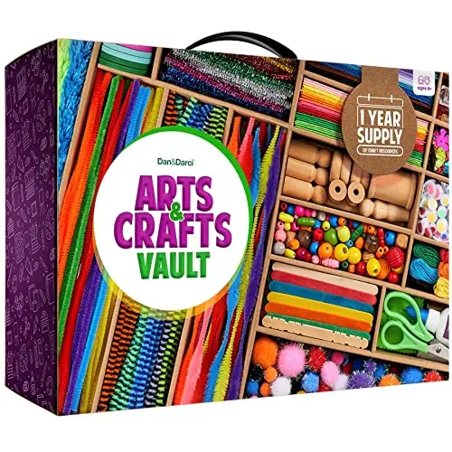 Dan&Darci Arts and Crafts Vault with drawers full of craft supplies