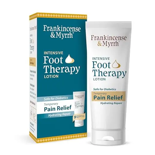 Frankincense and Myrrh Foot Pain Relief Cream bottle for diabetic nerve comfort