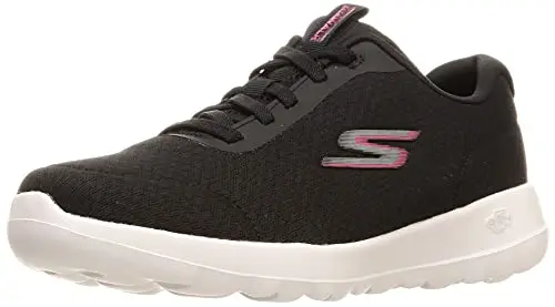 Skechers Women's GO WALK JOY sneakers with elastic lace closure and breathable mesh